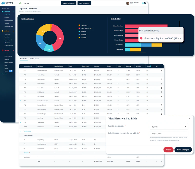 screenshot of WOWS Equity